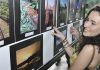 Cartões postais de Botucatu em exposição no Shopping Imagens concurso