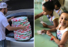 Pizzaria doa pizzas para crianças em creche