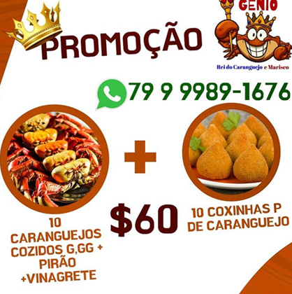 caranguejo delivery Aracaju