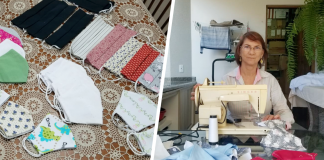 Fazendo parte do grupo de risco, atibaiana utiliza dias de isolamento para criar máscaras gratuitas para a população