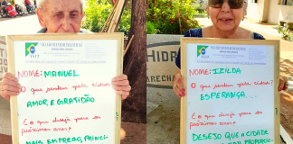 Idosos homenageiam Jaú em linda ação do Abrigo São Vicente de Paulo