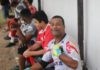 Ele é o goleiro mais comunicativo da várzea de Botucatu, mesmo sem falar uma palavra
