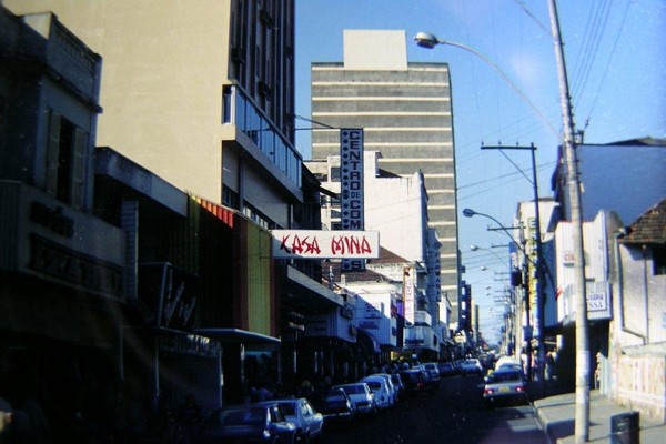Foto antiga da Rua Batista de Carvalho em Bauru