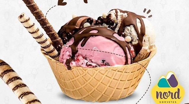 Cestinha de sorvete da Nord. Dia do Sorvete: 6 sorveterias em Bauru para se deliciar 