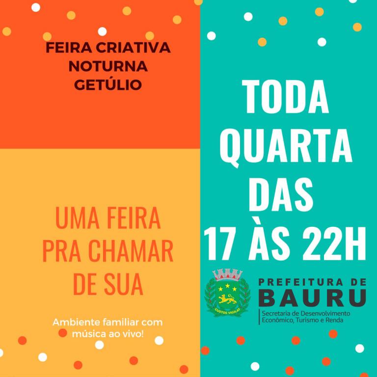 Feira de Economia Criativa Bauruense acontece na Praça da Copaíba toda quarta-feira