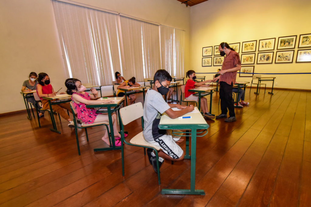 Pinacoteca com atividades infantis nos meses de janeiro e fevereiro. Foto: Prefeitura de Jundiaí.